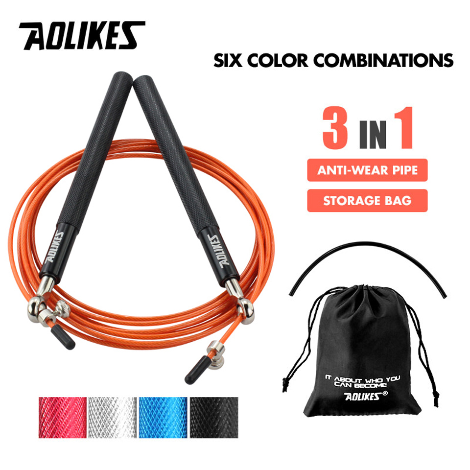 Speed Skipping Rope - AOLIKES 1PCS Crossfit 속도 점프 밧줄