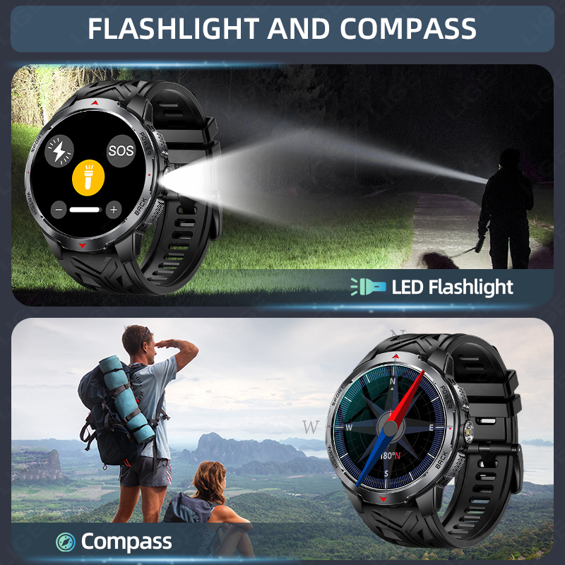LIGE 새로운 1100mAh 배터리 남성용 스마트 시 - Outdoor Sport News 리뷰 및 가격
