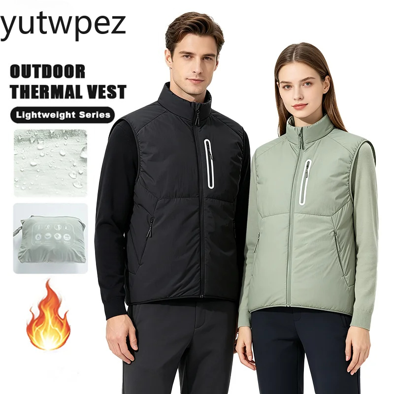 유니섹스 따뜻한 코튼 조끼 가벼운 방수 방풍 민소매 재 - Outdoor Sport Jacket Brand 리뷰 및 가격