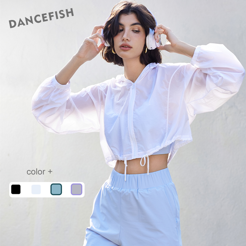 DANCEFISH 여성용 경량 요가 재킷, 루즈 후드  - Outdoor Sport Jacket Women'S 리뷰 및 가격
