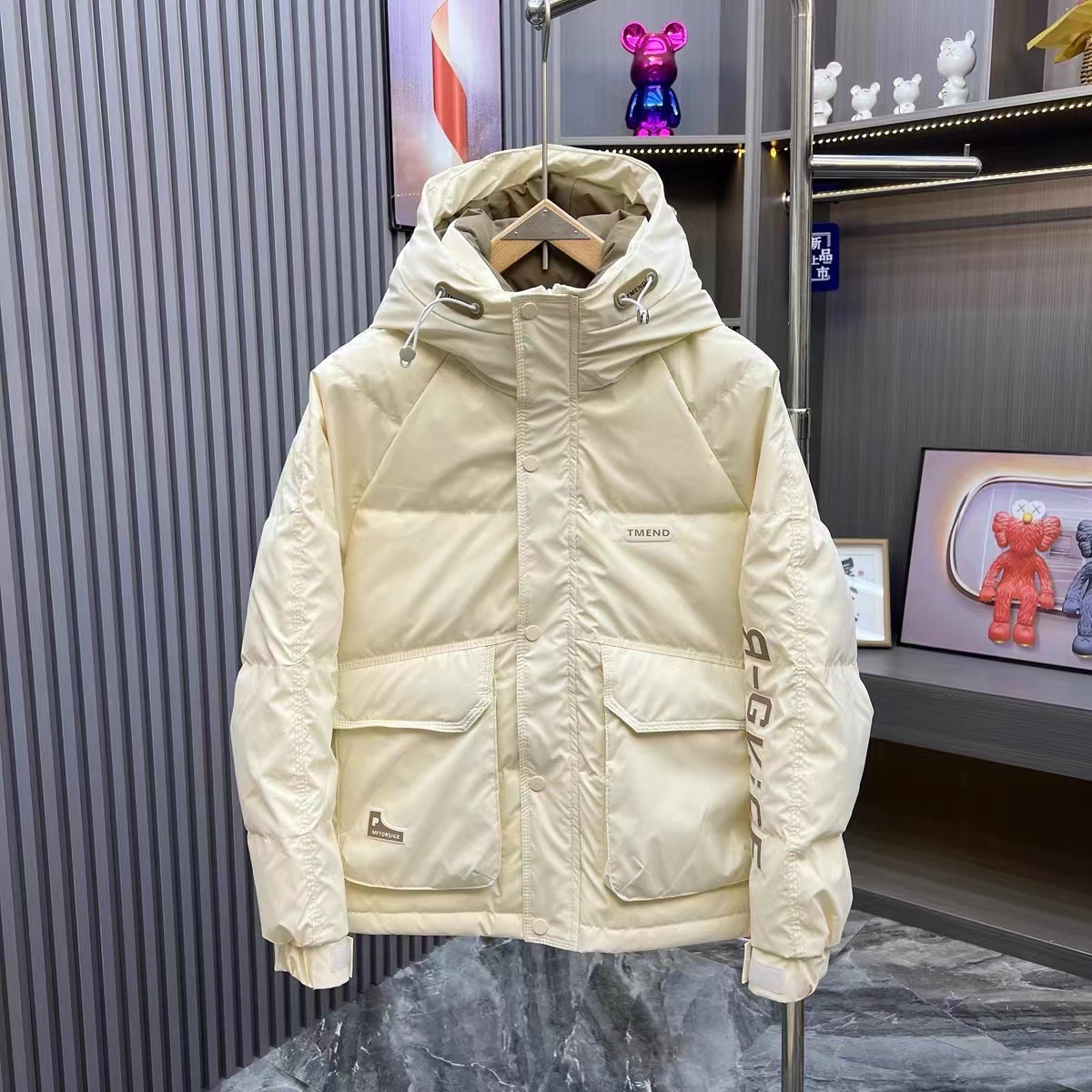 남성용 겨울 다운 재킷, 짧은 후드, 두껍고 따뜻한 야 - Outdoor Sport Jacket Men 리뷰 및 가격
