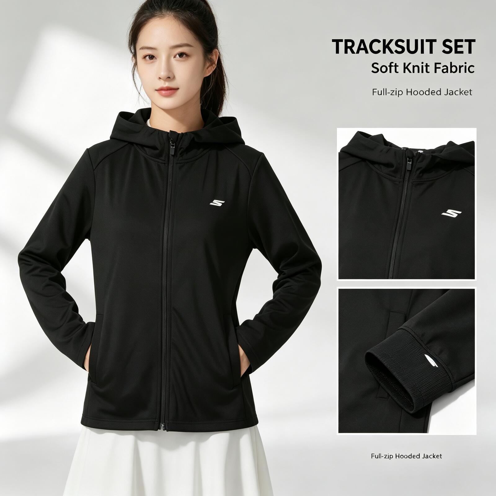 SKECHERS 여성 경량 니트 후드 재킷 통기성 빠른 - Outdoor Sport Jacket Women'S 리뷰 및 가격